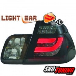 LAMPY TYLNE LED BMW E46 SEDAN 01-05 CZARNE / DYMIONE
