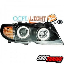 REFLEKTORY CCFL BMW 3 E46 SEDAN TOURING 01-05 2 RINGI CZARNE