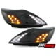 REFLEKTORY FORD FOCUS 08-10 CZARNE