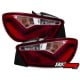 LAMPY TYLNE LED SEAT IBIZA 6J 04.08+ FR-Design CZERWONE / PRZEŹROCZYSTE