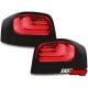Lampy Tylne CARDNA LED AUDI A3 8P 03-09 CZARNE/DYMIONE