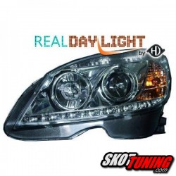 DRL REFLEKTORY MERCEDES BENZ C-KLASA W204 07-11 CHROM