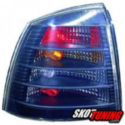 LAMPY TYLNE OPEL ASTRA G 3/5 DRZWIOWE 98-04  CZARNE