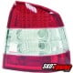 LAMPY TYLNE LED OPEL ASTRA G 3/5 DRZWIOWE 98-04 CZERWONE / PRZEŹROCZYSTE