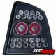 LAMPY TYLNE LED OPEL ASTRA G 3/5 DRZWIOWE 98-04 CZARNE