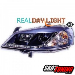 DRL REFLEKTORY OPEL ASTRA G CZARNE