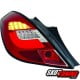 LAMPY TYLNE LED OPEL CORSA D 06-14 3D CZERWONE / PRZEŹROCZYSTE