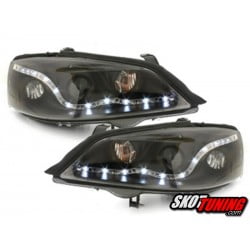 REFLEKTORY OPEL ASTRA G 98-04 CZARNE