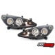 REFLEKTORY PEUGEOT 307 01-04.05 RINGI CZARNE