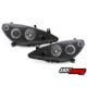 REFLEKTORY PEUGEOT 307 01-04.05 RINGI CZARNE