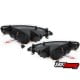 REFLEKTORY PEUGEOT 307 01-04.05 RINGI CZARNE