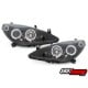 REFLEKTORY PEUGEOT 307 01-04.05 RINGI CZARNE