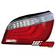 LAMPY TYLNE LED BMW 5 E60 04-07 CZERWONE / PRZEŹROCZYSTE LIGHTBAR