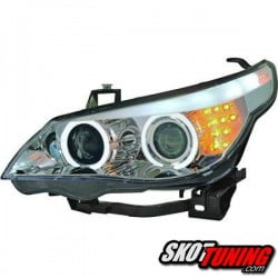 REFLEKTORY CCFL BMW E60 03-07 KIERUNKOWSKAZ LED CHROM