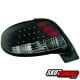 LAMPY TYLNE LED PEUGEOT 206 CC 98-05 CZARNE