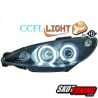 REFLEKTORY CCFL PEUGEOT 206 02-07 CZARNE