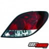 LAMPY TYLNE PEUGEOT 207 06-12 CZERWONE / PRZEŹROCZYSTE