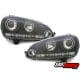 REFLEKTORY CCFL VW GOLF V 03-09 CZARNE Z RINGAMI