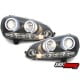 REFLEKTORY CCFL VW GOLF V 03-09 CZARNE Z RINGAMI