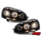 REFLEKTORY VW GOLF V 03-09 CZARNE Z RINGAMI