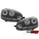 REFLEKTORY VW GOLF V 03-09 CZARNE Z RINGAMI