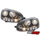 REFLEKTORY VW GOLF V 03-09 CZARNE Z RINGAMI