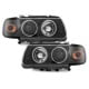 REFLEKTORY CCFL VW POLO 6N 95-98 CZARNE RINGI