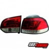 LAMPY TYLNE LED VW GOLF VI CZERWONE / PRZEŹROCZYSTE