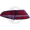 LAMPY TYLNE LED VW GOLF VII +1 GTI LOOK CZERWONE / PRZEŹROCZYSTE