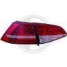 LAMPY TYLNE LED VW GOLF VII +12 CZERWONE / DYMIONE