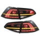 LAMPY TYLNE LED VW GOLF VII +13 GTI LOOK CZARNE / DYMIONE