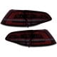 LAMPY TYLNE LED VW GOLF VII +13 GTI LOOK CZERWONE / DYMIONE