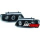 REFLEKTORY VW PASSAT 3B 96-00 CZARNE RINGI LIGHTBAR