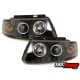 REFLEKTORY CCFL VW PASSAT 3B 96-00 CZARNE RINGI