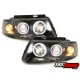 REFLEKTORY CCFL VW PASSAT 3B 96-00 CZARNE RINGI