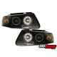 REFLEKTORY VW PASSAT 3B 96-00 CZARNE RINGI