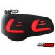 LAMPY TYLNE CARDNA LED VW PASSAT 3C VARIANT 05-10 LIGHTBAR CZARNE/DYMIONE