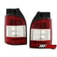 LAMPY TYLNE LED VW T5 03+ CZERWONE/PRZEŹROCZYSTE