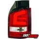 LAMPY TYLNE LED VW TRANSPORTER T5 03-09 CZERWONE / PRZEŹROCZYSTE Z KIERUNKOWSKAZEM LED