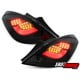 LAMPY TYLNE LED OPEL CORSA D 06-08 3D CZARNE / DYMIONE
