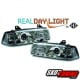 REFLEKTORY Z ŚWIATŁAMI DZIENNYMI BMW E36 COUPE / CABRIO 90-99 CHROM