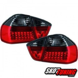 LAMPY TYLNE LED BMW E90 SEDAN 05-08 CZERWONE / DYMIONE