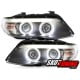 REFLEKTORY CCFL BMW X5 04-06 E53 2 RINGI POZYCYJNE CZARNE XENON