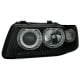 LAMPY PRZEDNIE Z RINGAMI AUDI A3 8L 00-03 CZARNE