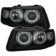 LAMPY PRZEDNIE Z RINGAMI AUDI A3 8L 00-03 CZARNE
