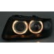LAMPY PRZEDNIE Z RINGAMI AUDI A3 8L 00-03 CZARNE