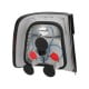 LAMPY TYLNE BMW 5 E34 SEDAN 85-95 CZERWONE/PRZEŹROCZYSTE