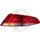 LAMPY TYLNE LED Volkswagen Golf VII 12+ CZERWONE / PRZEŹROCZYSTE
