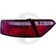 LAMPY TYLNE LED AUDI A5 07-09 CZERWONE / PRZEŹROCZYSTE