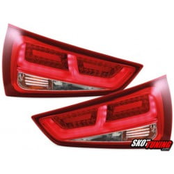 LAMPY TYLNE LED AUDI A1 10-15 CZERWONE / PRZEŹROCZYSTE